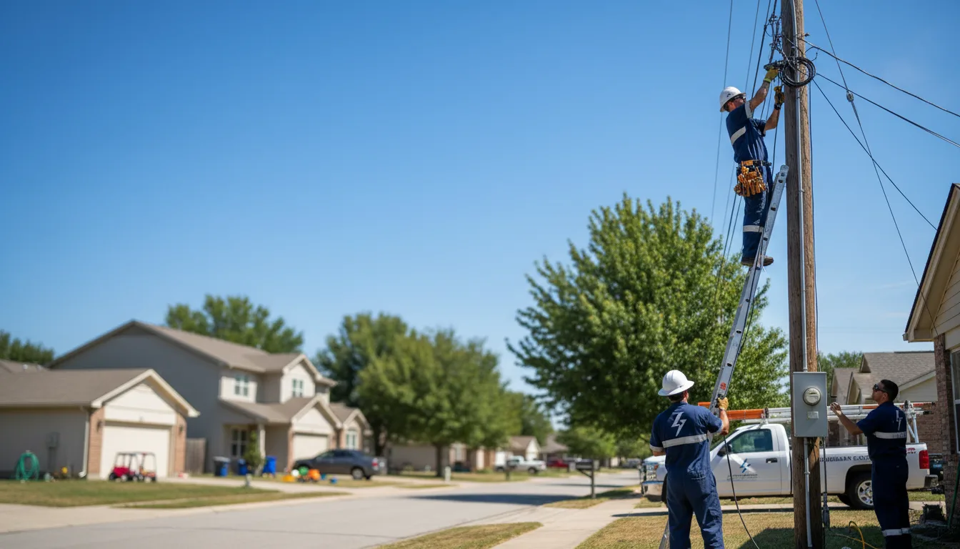 Residential electrician providing installation services in Lawton, MI